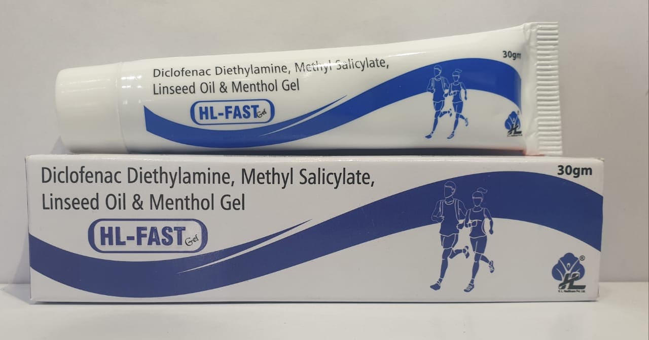 Diclofinac,Diethylamine,Mythyl Salicylate,Linseed oil,Menthol Gel