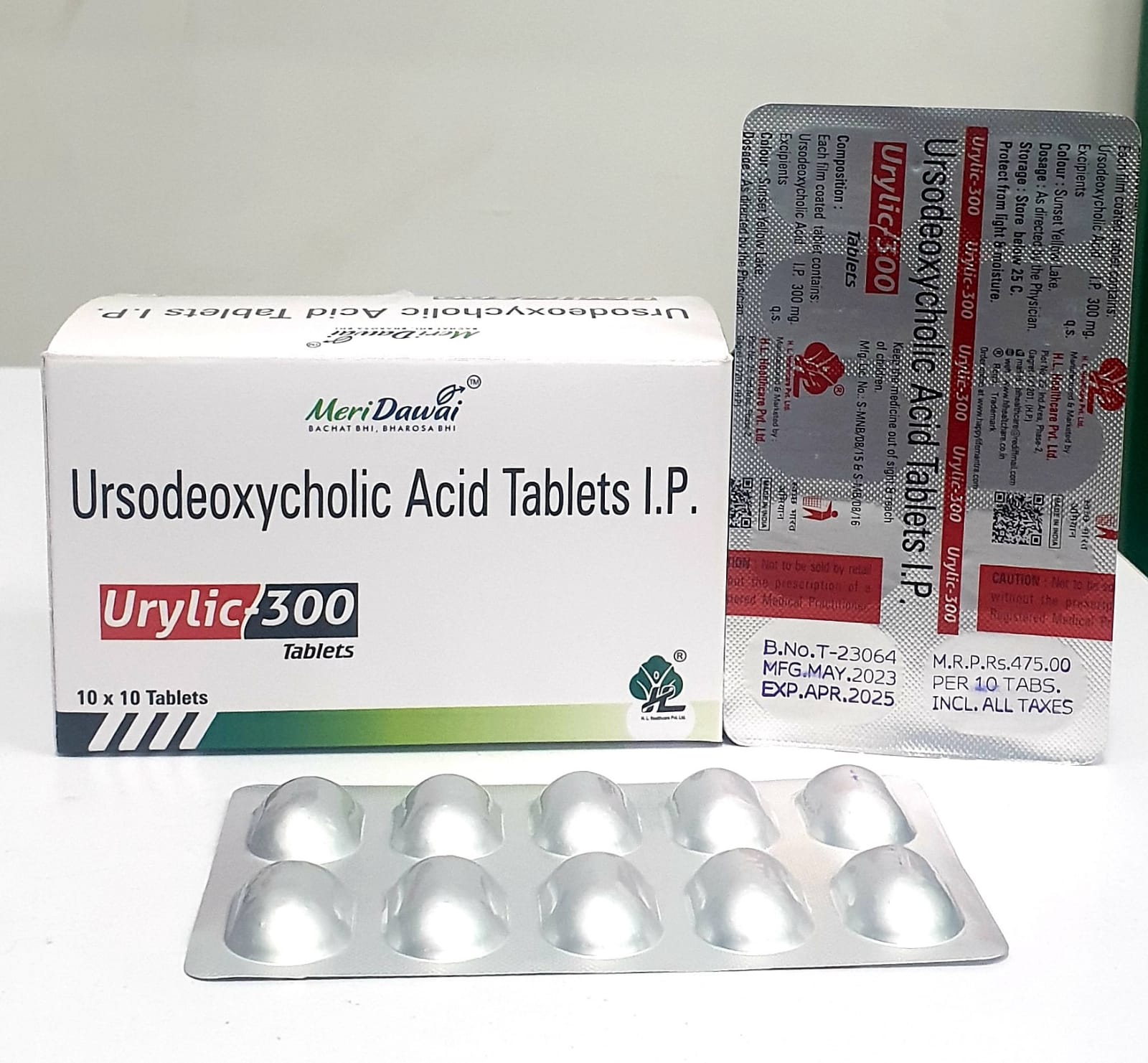 Urosodeoxycholic acid 300 mg tablet