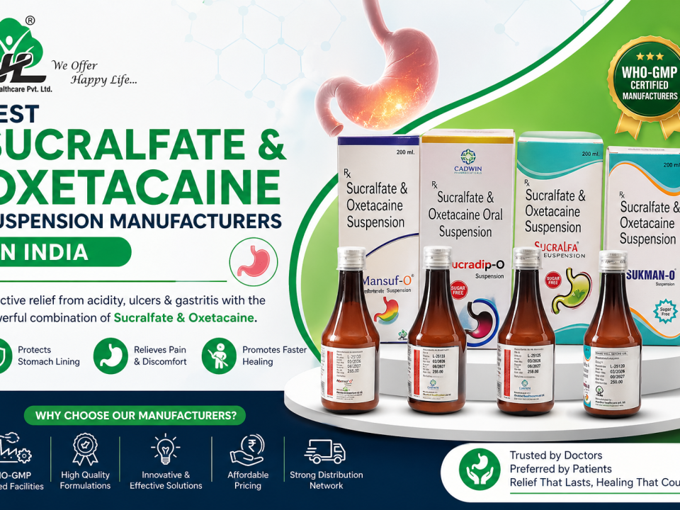 Best Sucralfate & Oxetacaine Suspension Manufacturers in India