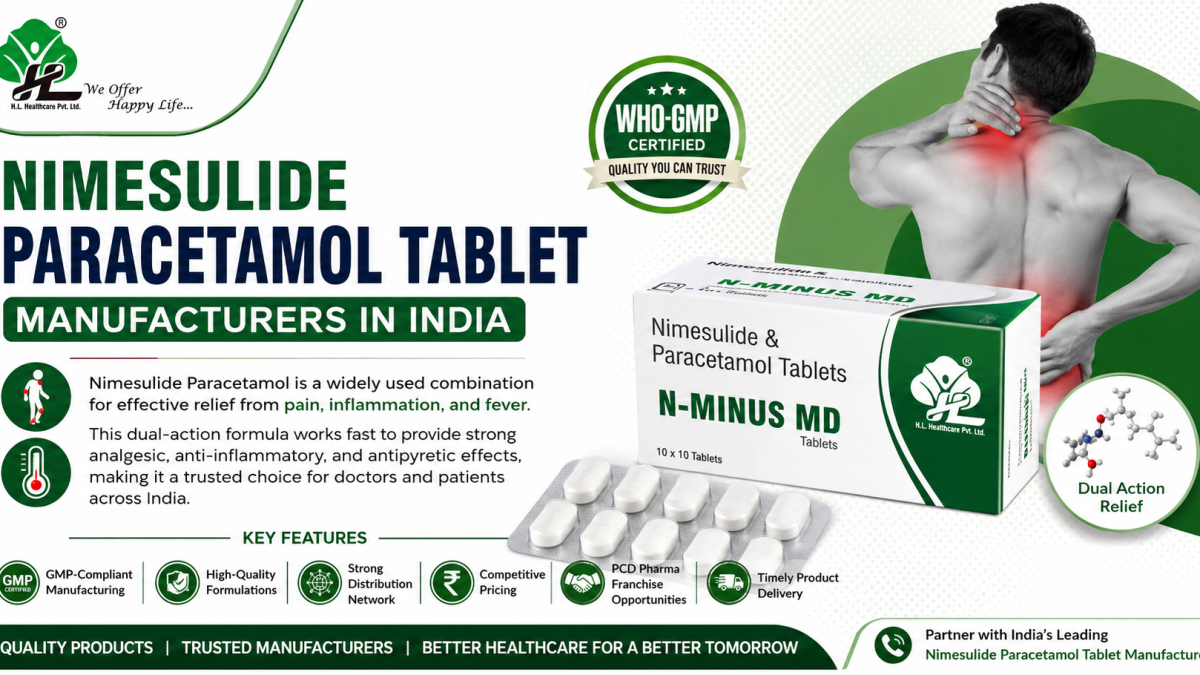 Nimesulide Paracetamol Tablet Manufacturers in India